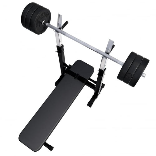 Bänkpress Paket 38 kg – Skivstång, Vikter & Bänk för Hemmagym