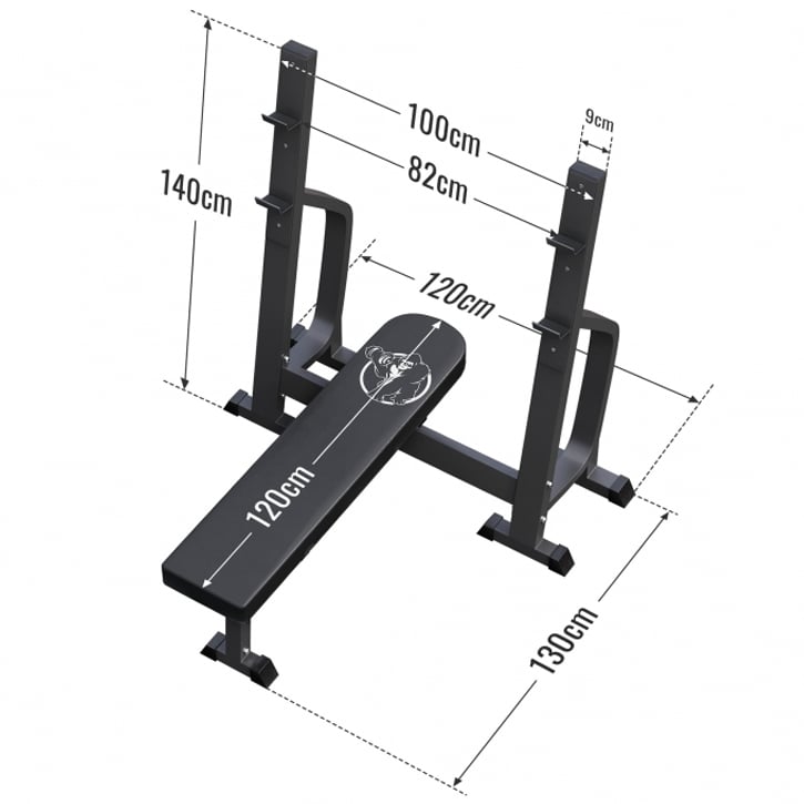 Bänkpresspaket GS 50/51mm 130kg
